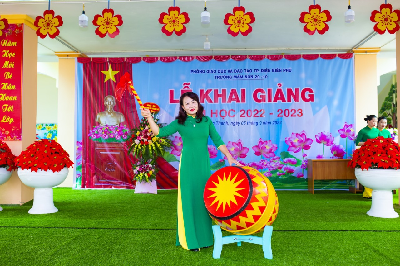 TRƯỜNG MẦM NON 20/10 TƯNG BỪNG VỚI  LỄ KHAI GIẢNG NĂM HỌC MỚI 2022 – 2023