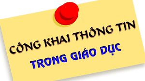 Trường mầm non 20/10 thực hiện công khai