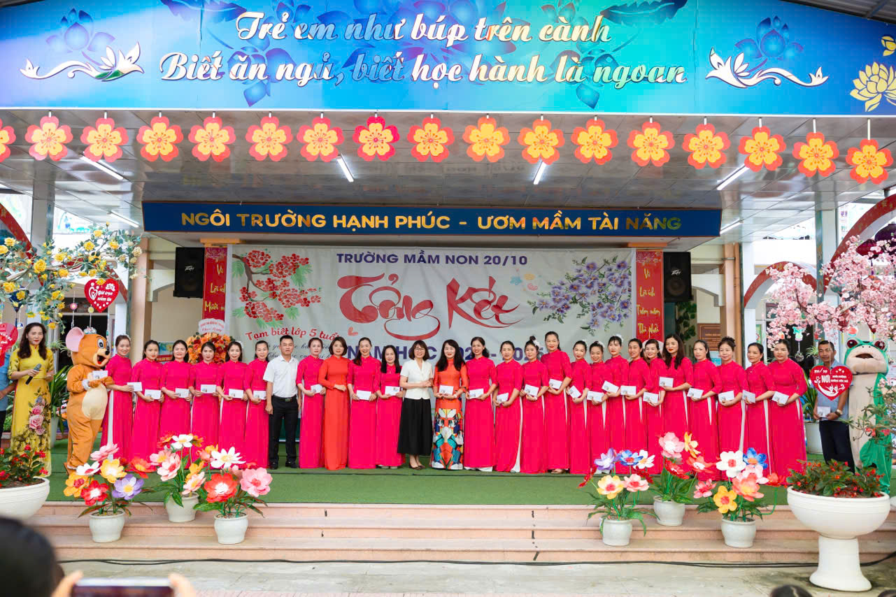 TRƯỜNG MẦM NON 20/10 TỔ CHỨC THÀNH CÔNG  BUỔI TỔNG KẾT NĂM HỌC  2024-2025